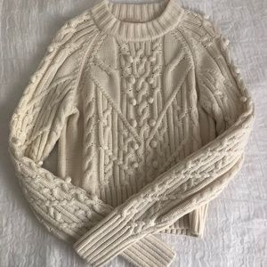 H&M Wool Blend Cable Knit Sweater